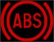 נורת אזהרה אדומה - תקלה במערכת ABS