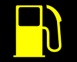 נורת אזהרה צהובה -מפלס דלק נמוך